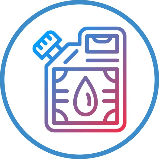 Estilo del icono del recipiente de aceite