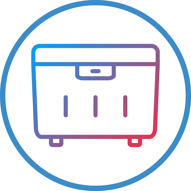 Estilo del icono del recipiente de alimentos de diseño vectorial