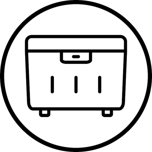 Estilo del icono del recipiente de alimentos de diseño vectorial
