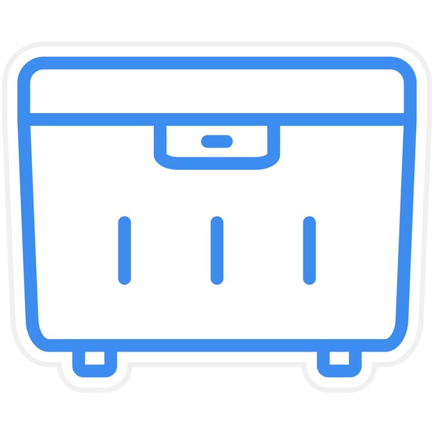Estilo del icono del recipiente de alimentos de diseño vectorial