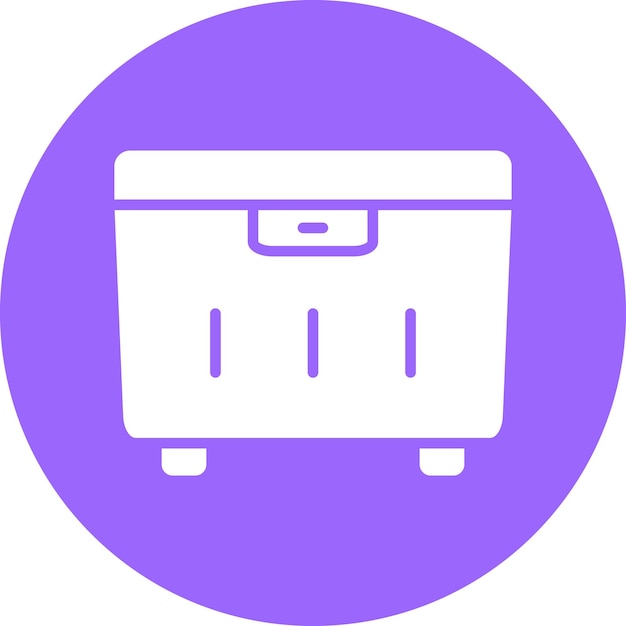Estilo del icono del recipiente de alimentos de diseño vectorial