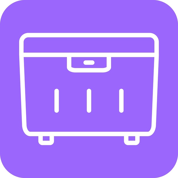 Estilo del icono del recipiente de alimentos de diseño vectorial