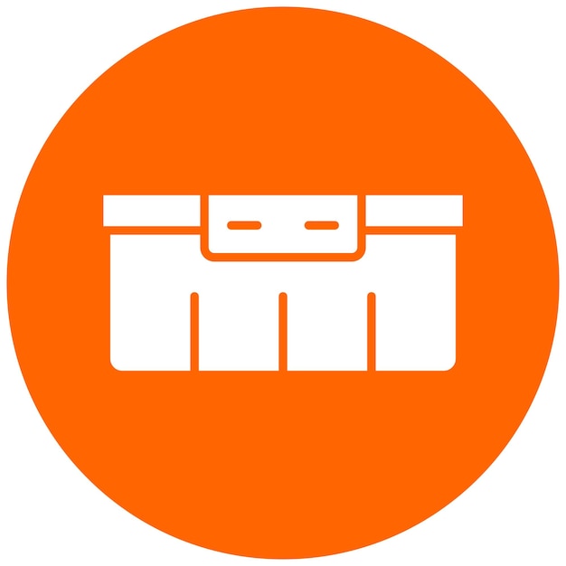 Estilo del icono del recipiente de alimentos de diseño vectorial