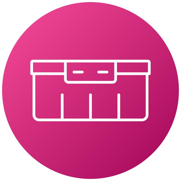 Estilo del icono del recipiente de alimentos de diseño vectorial