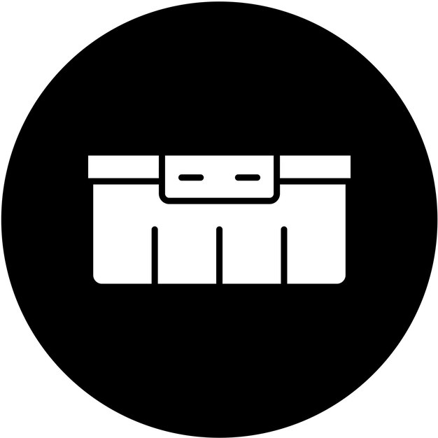 Estilo del icono del recipiente de alimentos de diseño vectorial