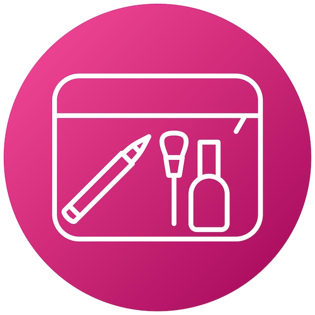 Estilo del icono del recipiente de maquillaje