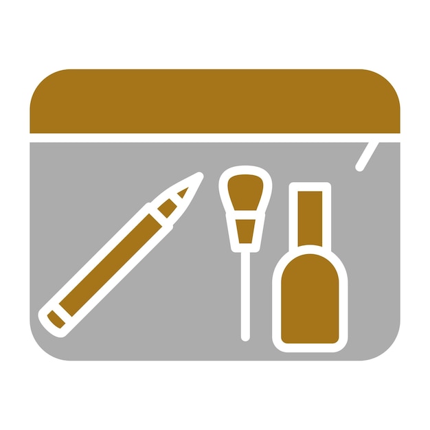 Estilo del icono del recipiente de maquillaje