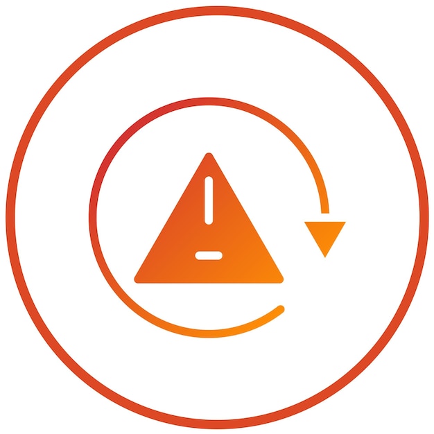 Estilo del icono de recuperación de crisis de diseño vectorial