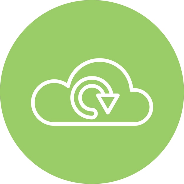 Estilo del icono de recuperación del diseño vectorial