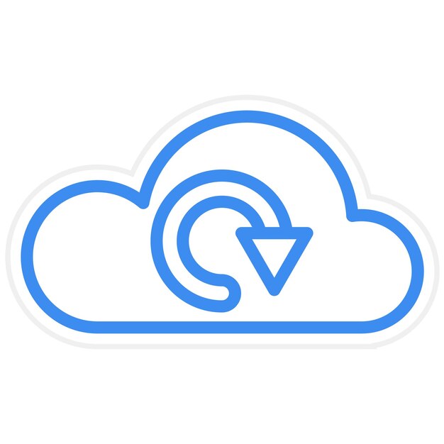 Estilo del icono de recuperación del diseño vectorial