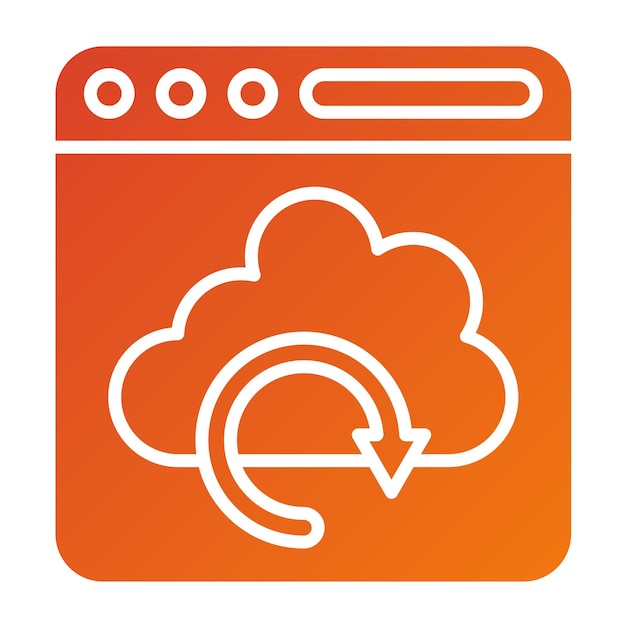 Estilo del icono de recuperación del diseño vectorial