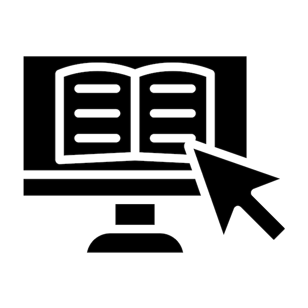 Estilo del icono de los recursos digitales de diseño vectorial