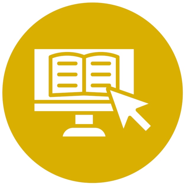 Estilo del icono de los recursos digitales de diseño vectorial