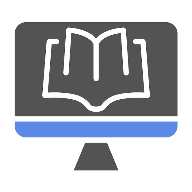 Estilo del icono de los recursos de diseño vectorial de EdTech