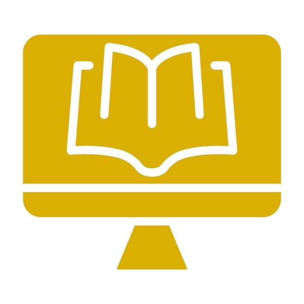 Estilo del icono de los recursos de diseño vectorial de EdTech