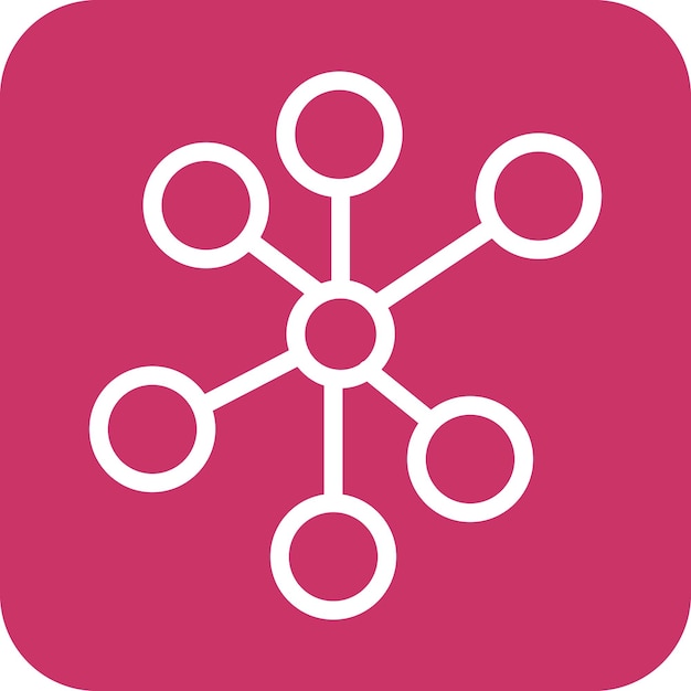 Estilo de icono de red de diseño vectorial
