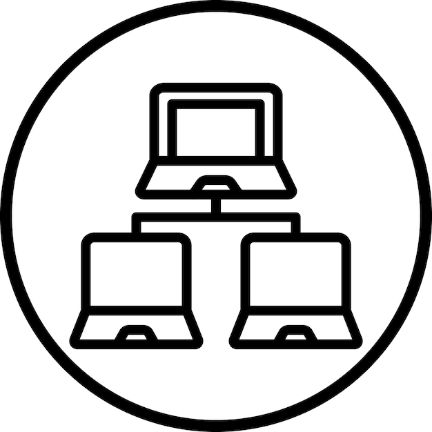 Estilo de icono de red de diseño vectorial