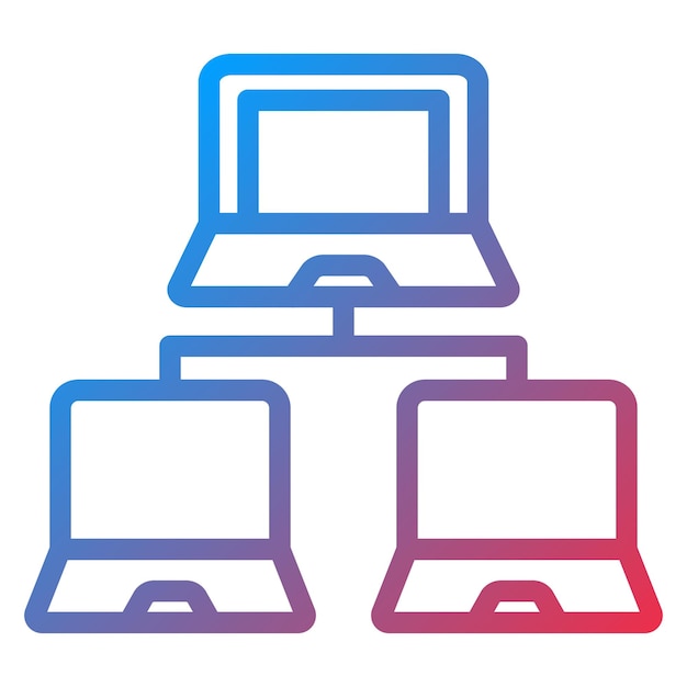 Estilo de icono de red de diseño vectorial