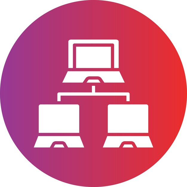 Estilo de icono de red de diseño vectorial