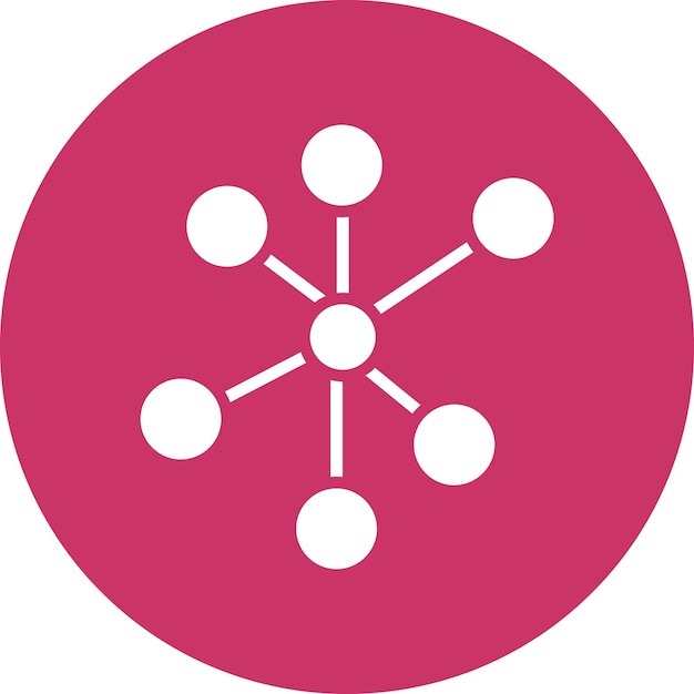 Estilo de icono de red de diseño vectorial