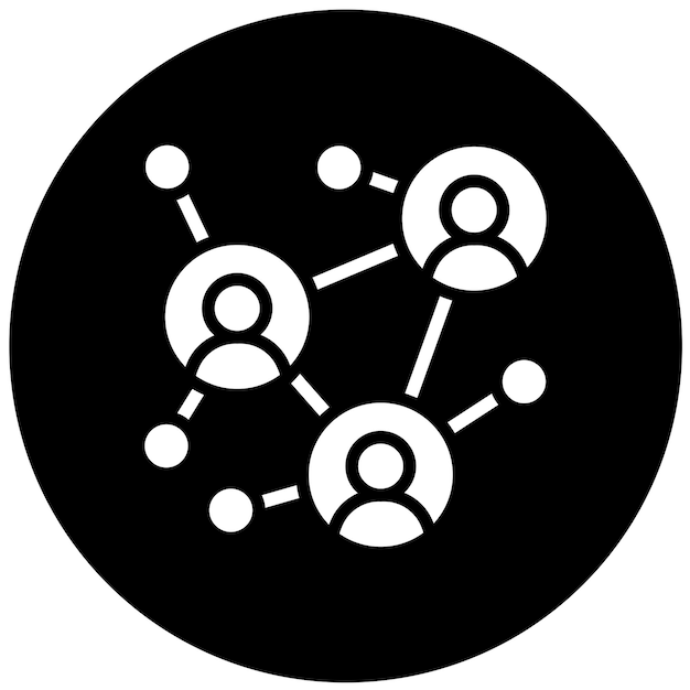 Estilo de icono de red de diseño vectorial