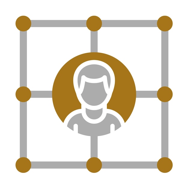Estilo de icono de red de diseño vectorial