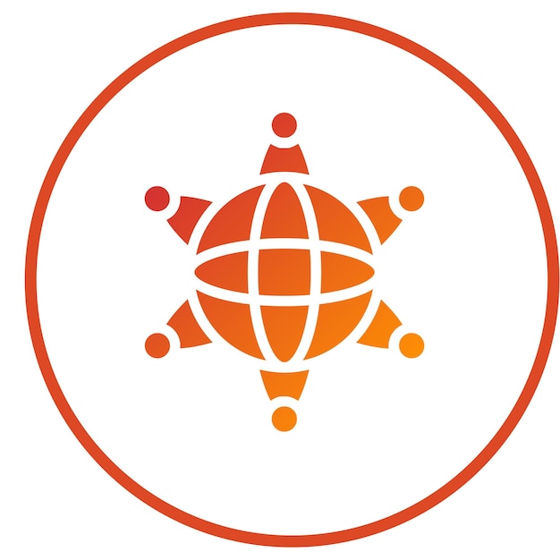 Estilo de icono de red de diseño vectorial