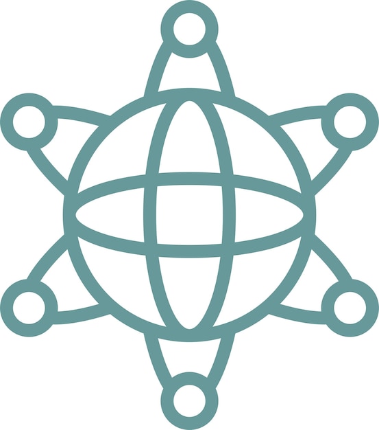 Estilo de icono de red de diseño vectorial
