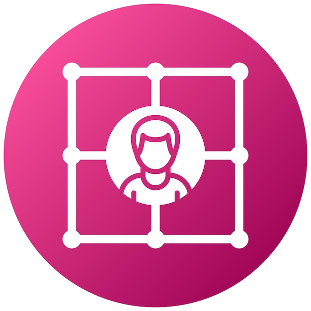 Estilo de icono de red de diseño vectorial