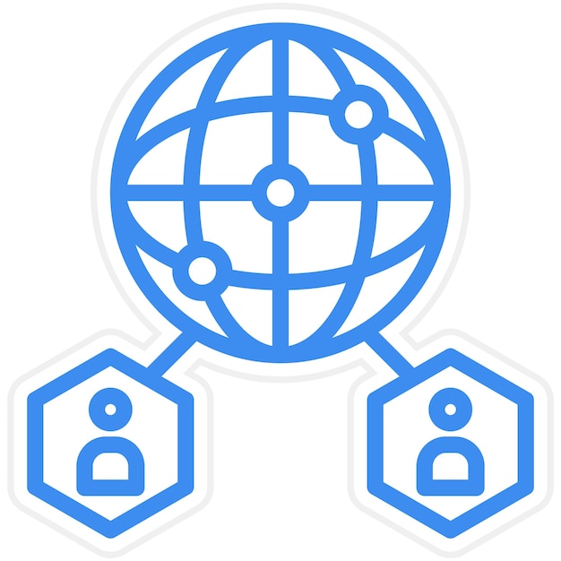 Estilo del icono de la red global