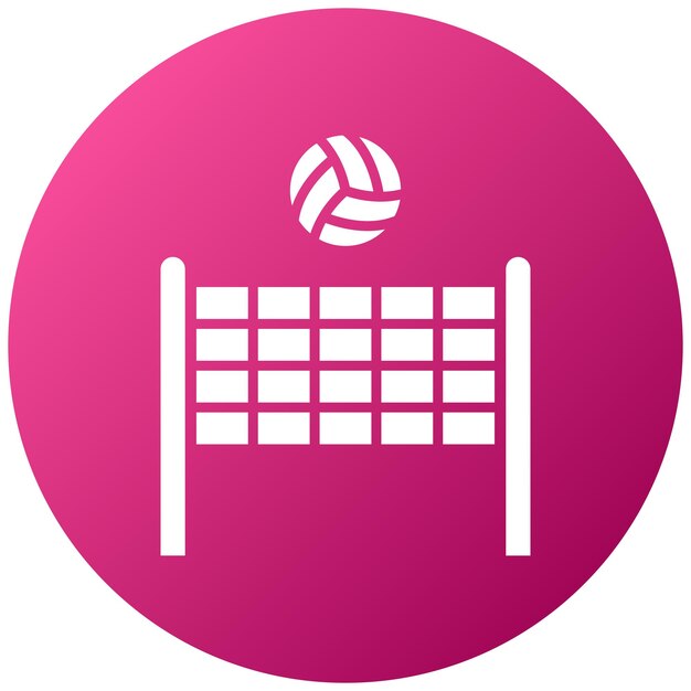 Estilo del icono de la red de voleibol