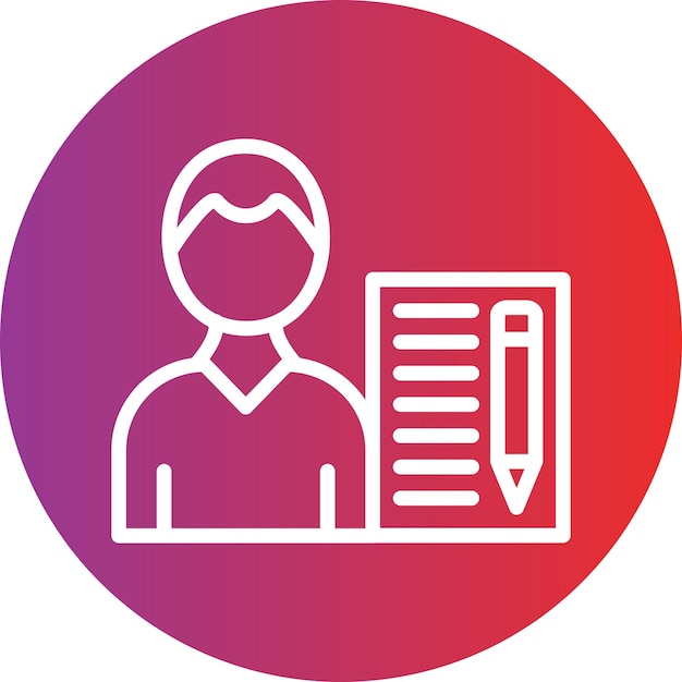 Estilo del icono del redactor de diseño vectorial