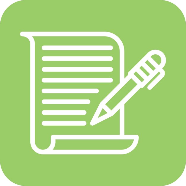 Estilo del icono del redactor de diseño vectorial