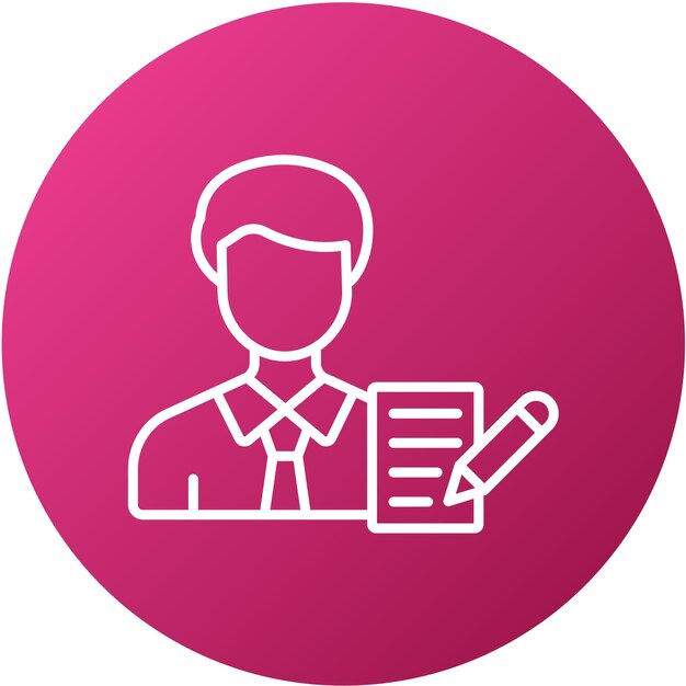 Estilo del icono del redactor de diseño vectorial