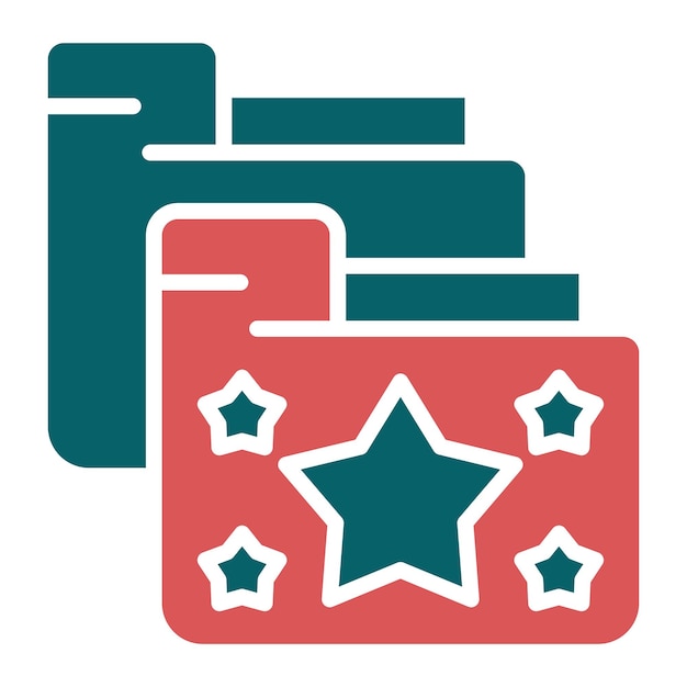 Estilo de icono de reemplazo del directorio de diseño vectorial
