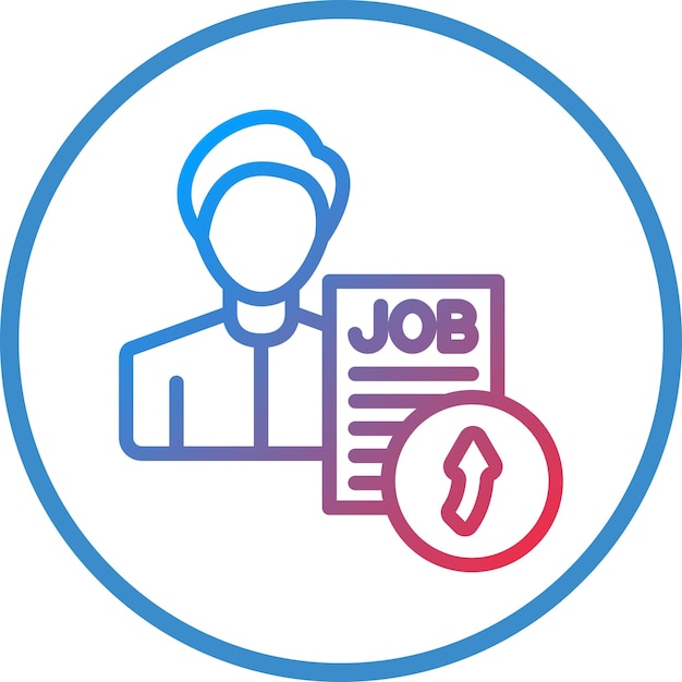 Estilo del icono de referencia del trabajo de diseño vectorial