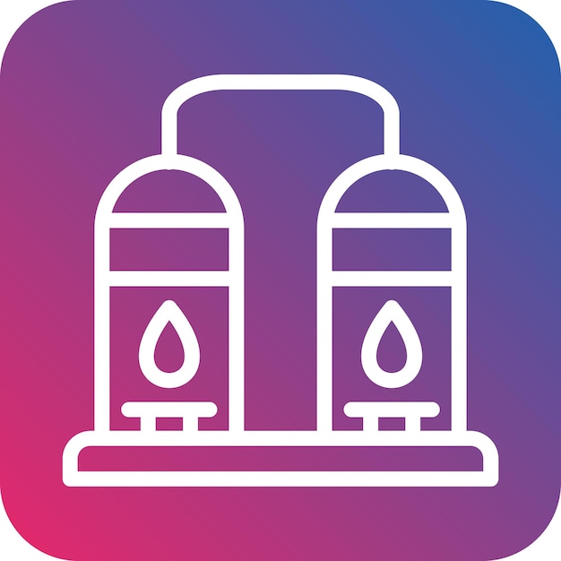 Estilo del icono de la refinería de petróleo