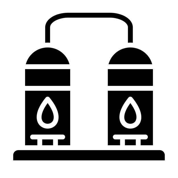 Estilo del icono de la refinería de petróleo