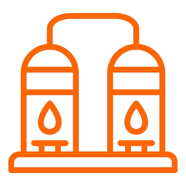 Estilo del icono de la refinería de petróleo