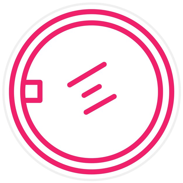 Estilo del icono del reflector de la cámara de diseño vectorial