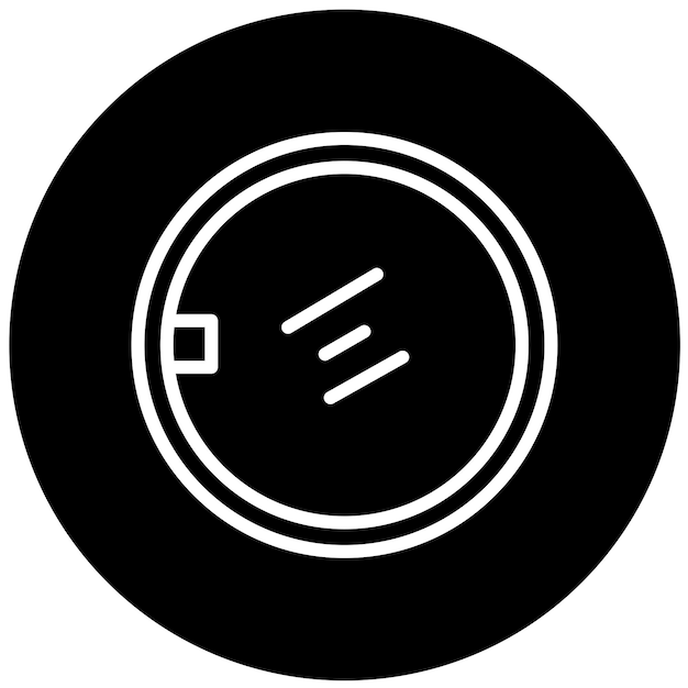 Estilo del icono del reflector de la cámara de diseño vectorial