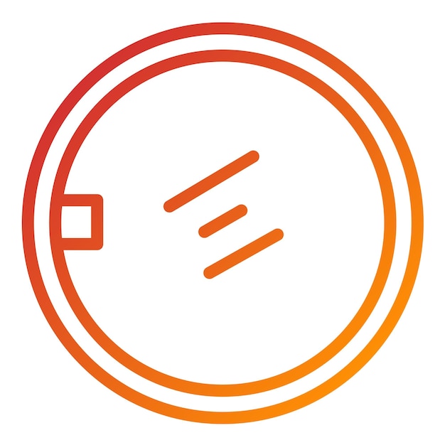 Estilo del icono del reflector de la cámara de diseño vectorial