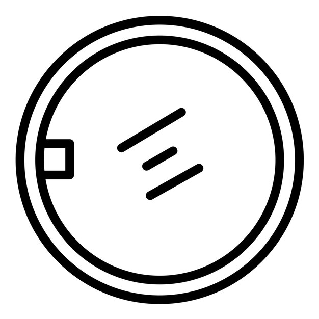 Estilo del icono del reflector de la cámara de diseño vectorial