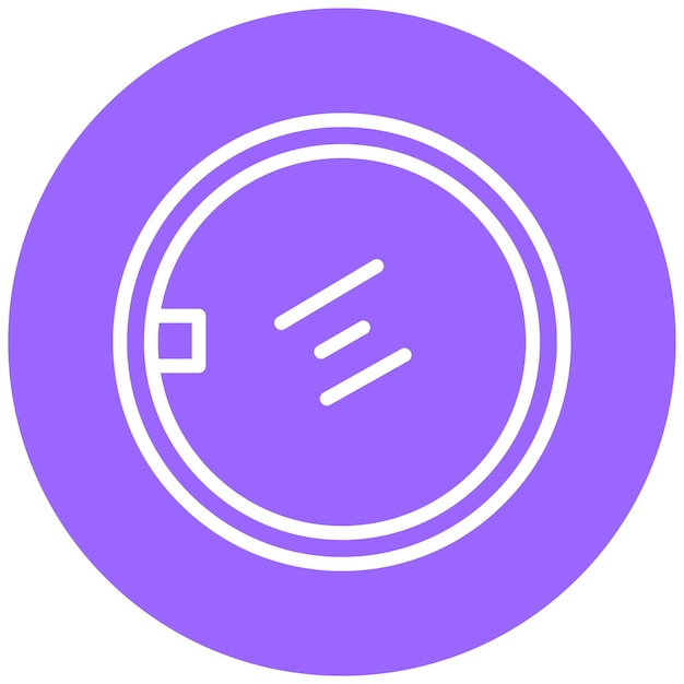 Estilo del icono del reflector de la cámara de diseño vectorial