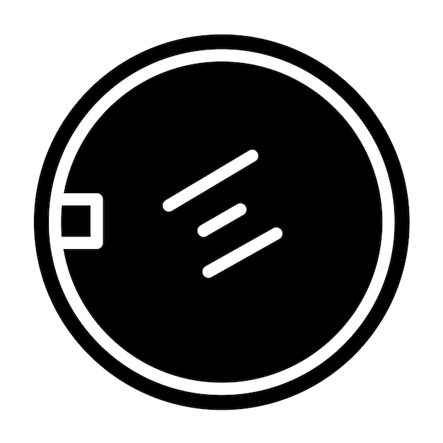 Estilo del icono del reflector de la cámara de diseño vectorial