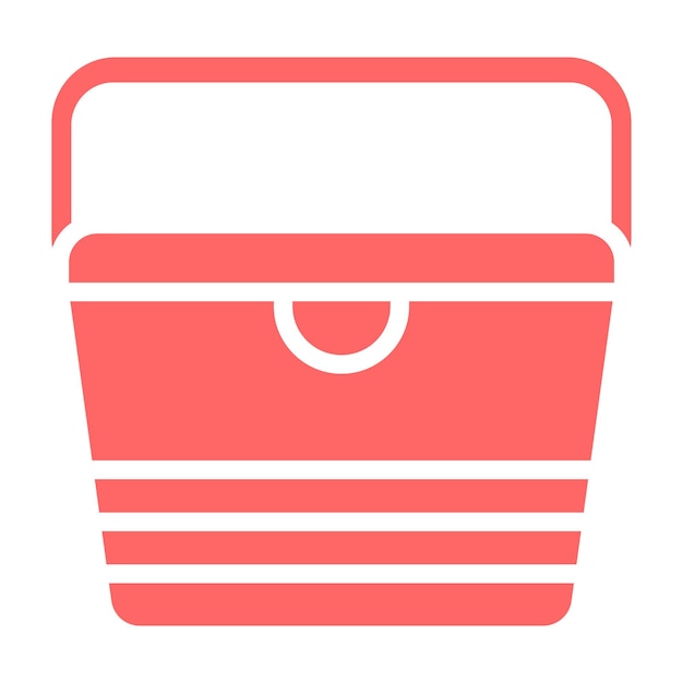 Estilo del icono del refrigerador de diseño vectorial