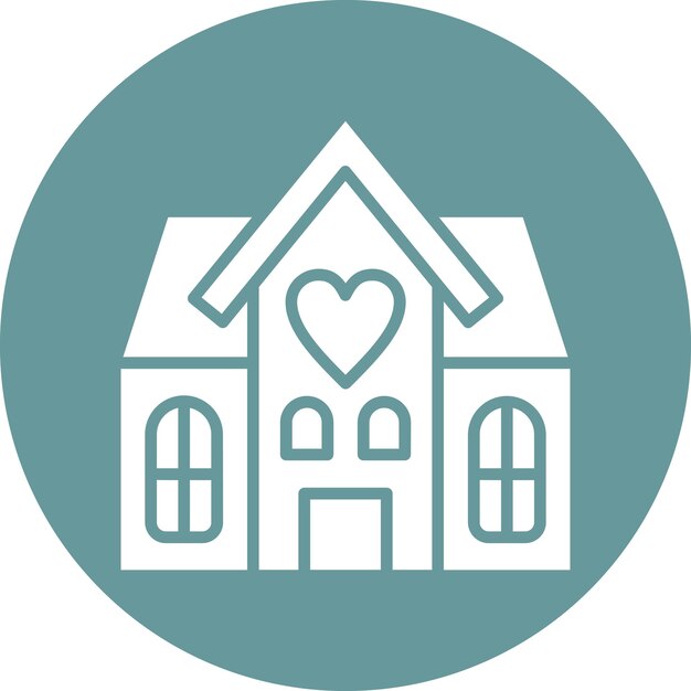 Estilo de icono de refugio de diseño vectorial