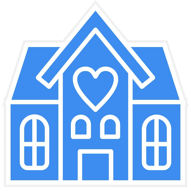 Estilo de icono de refugio de diseño vectorial