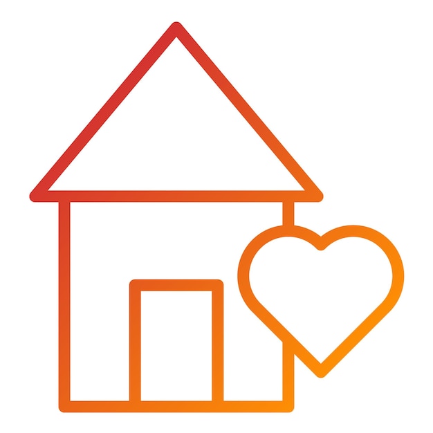 Estilo de icono de refugio de diseño vectorial