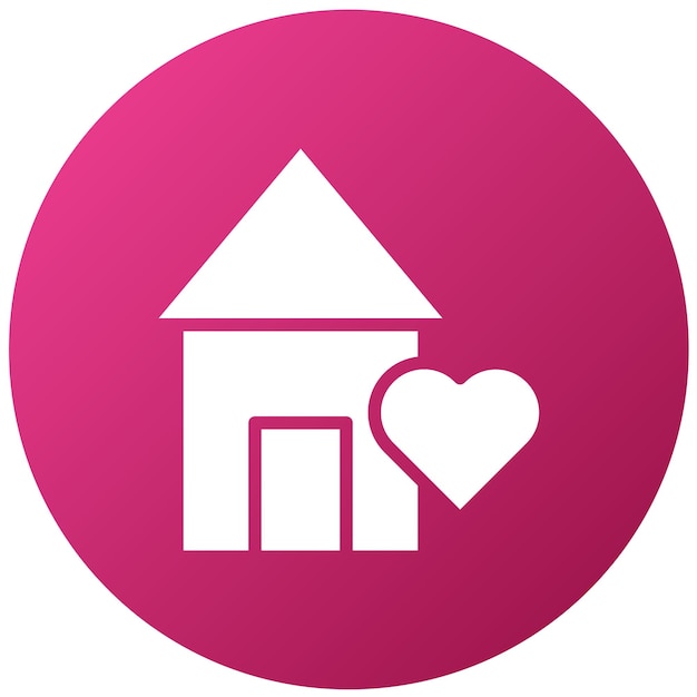 Estilo de icono de refugio de diseño vectorial